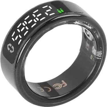 Drfeify Rastreador de Fitness de Anillo Inteligente con Visualización Versátil Modo Deportivo Control (12 ID: 21.5 mm / 0.85in, Circunferencia: 67-70 mm)