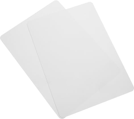 JECOMPRIS Lot de 2 Feuilles Effaçables à Sec A4 pour Petit Tableau Blanc Portable en Plastique Solide pour Usage Bureau et Apprentissage Scolaire