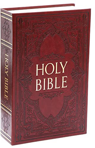 HOLY BIBLE Diversion Book Safe with Real Pages,Combination Lock Box,Secrect Hidden Money Safe 9.3''x6.1''x2.3''