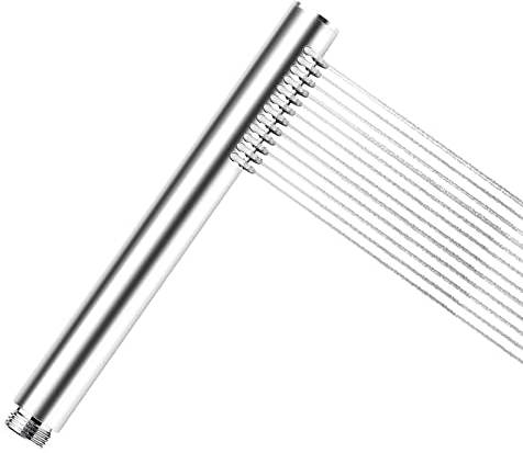 Soffione Doccia Risparmio Idrico Rotondo Manopola Doccia Alta Pressione Doccia a Mano Anticalcare 24x218 mm,1 Getti