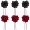 ifundom 6 Pezzi nuove forcine per rosa forchetta per da donna forchetta per a fiore tiara bastoncino per a fiore forcella per updo i fiori copricapo