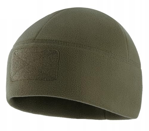M-Tac Gorro de forro polar para hombre – Gorra térmica resistente al viento, transpirable, 320 g/m², exterior y táctico, color verde oliva oscuro, L, verde, L