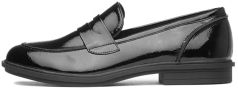 Rocket Dog Gabby Womens Black Patent Loafer - Size 6 UK - Black
