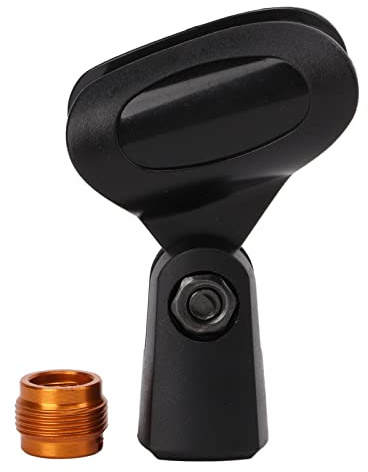Support de Clip de Microphone Universel, Adaptateur à Vis de 5/8 Pouces à 3/8 Pouces, Angle Réglable, Léger pour les Micros Portables