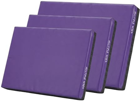Kosiproducts Gymnastics Non Slip Crash Mat for Tumbling Landing Gym Training exercise, Bouncy Castle Large (120cm x 90cm) Purple
