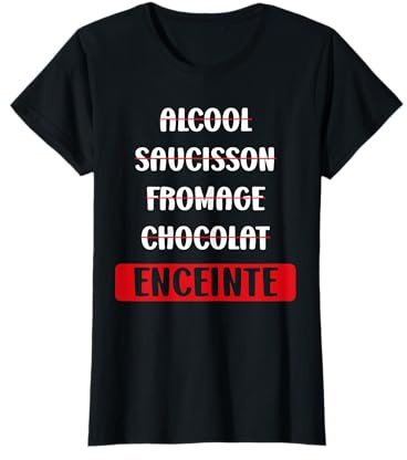 Humour saucisson bouffe Humour maman Annonce Grossesse T-Shirt
