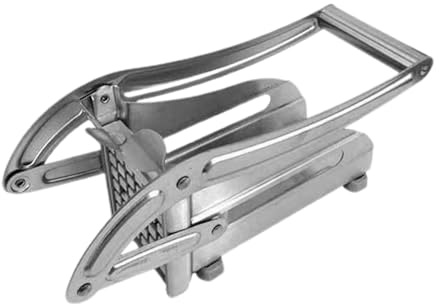 Cortador de tiras – Cortador de patatas fritas | Cortador de patatas fritas de acero inoxidable, apto para lavavajillas, utensilio de cocina multifuncional, cortador de verduras, picador de alimentos