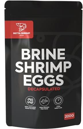 BSS™ Decapsulated Baby Brine Shrimp Eggs, Artemia Fry Protein Tropical Fish Food (200g)