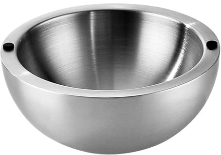ycezw Dip Chiller Bowl - Servidor De Fiestas De Acero Inoxidable | Contenedor De Alimentos Aislado Para Salsas, Guacamole, Ensalada, Mariscos, Camarones, Frutas, Especias