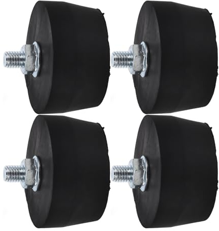 Generic 4pcs Air Compressor Rubber Feet Pads Heavy Duty Anti-Vibration Mounting Hardware Replacement Foot Pads for Small Pistons Compressors and Pressure Washers