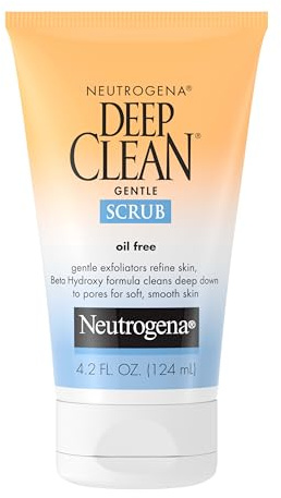 Neutrogena Deep Clean Gentle Daily Facial Scrub, Oil-Free Cleanser 4.2 fl. Oz