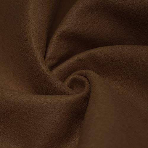AK TRADING CO. 72-Inch Wide 1/16” Thick Acrylic Felt Fabric for Arts & Crafts, Cushion and Padding, Sewing Projects, Kids School Projects, DIY Projects & More. - Light Brown, 1 Yard