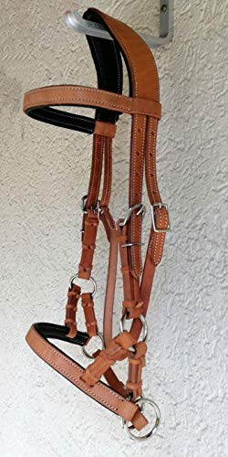 Western Imports Sidepull Anatomic Shaped, Hellbraun