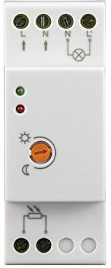 Popp - Interrupteur crépusculaire avec capteur photoélectrique jour/nuit 20A IP65 Installation sur rail DIN (1)