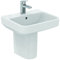 Ideal Standard - i.life B Waschbecken 50 cm mit Mittelloch für offene Armatur und Überlaufloch - Spalte, Halbspalt und Siphon separat zu kaufen - weiß