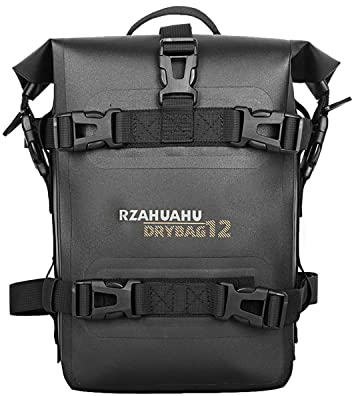 WLDOCA 4L Moto Pare-Chocs Cadre Sac Professionnel Moteur Selle Sacoche arrière Porte-Bagages Coffre étanche Moto côté Sac Pare-Chocs réparation Outil Placement Sac,Noir,4L