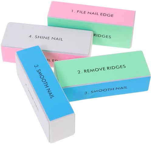 NIYANGLE Lime Per Unghie a 4 Funzioni in Spugna 10 Pezzi, Blocchi Abrasivi 9x3,6x2,6 Cm Per Manicure Unghie Naturali e Finte, Lucidanti Multiuso Per Cura Professionale Delle Mani
