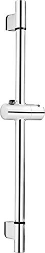 Cornat Wandstange Andali - 60 cm Länge - Mit Drucktastenschieber - Verchromt / Duschstange / Brause-Stange / Duschhalterung / TECB3440