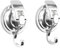 KingYH 2 Pack Suction Hooks Bathroom Vacuum Suction Cup Hook No Drilling Waterproof Sucker Hook Heavy Duty Wall Hanger for Kitchen Bathroom Hanging Towel Shower Robe