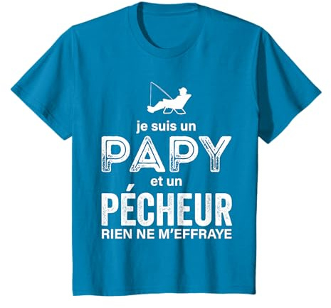 Cadeau Humour Papy pécheur Humoristique Papi Peche Tee T-Shirt