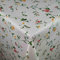 Wachstuch Wachstischdecke Tischdecke Gartentischdecke BlumenBeige Eckig 100 x 140 cm abwaschbar gefaltet