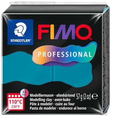 STAEDTLER 8040-36 ST, modelleringsmassa Fimo Prof 57 g petrol, standard