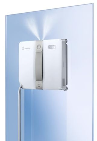 ECOVACS Winbot Mini Robot limpiacristales, diseño Compacto, boquillas Dobles con pulverizador ultrasónico, Sistema de protección de 9 etapas, planificación Inteligente de rutas