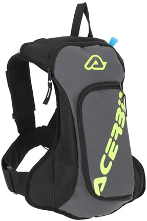 Acerbis Acqua Logo Hydration Backpack 5L Camel Bag Motorcycle Bicycle Backpack (Grey, Universal)