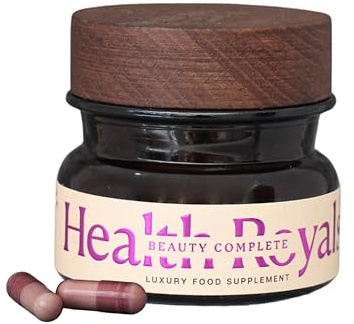 Health Royals™ Beauty Complete – För hudens fukt, elasticitet & lyster • Cartidyss™ kollagen, Hyabest™ hyaluronsyra, Ceramosides™ ceramider, PureWay-C™ & biotin • 60 mjuka kapslar