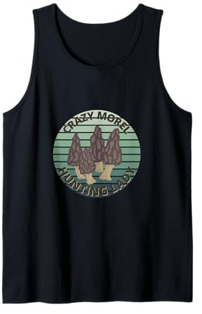 Loco Morel Caza Dama - Cazador DE Setas Divertido Camiseta sin Mangas