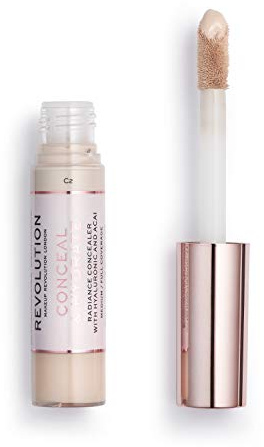 Makeup Revolution Conceal & Hydrate Concealer, Lightweight Coverage & Hydrates Face, C2, 13g