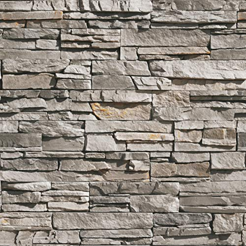 Rivestimento Pietre D'Arredo realizzato con elementi di finitura in vera pietra ricostruita. Sakar Grigio Chiaro. Dimensione cm. 20/30/50x10 H. Unità di vendita scatola da 0,50 metri quadrati.