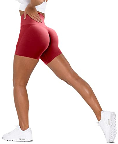 Unthewe, Träningsshorts för kvinnor, sömlösa, rumplyft, hög midja, magkontroll, gym, yoga