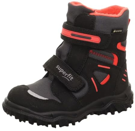 Superfit Husky Schneestiefel, SCHWARZ/ROT 0020, 33 EU Schmal