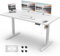 Homall Bureau Assis Debout 140 x 60 cm, Bureaux Électrique Table Réglable en Hauteur avec Chargeur USB, Rappel de sédentarité, 3 Positions Mémorisables, Blanc