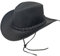 Pamposh Cowboy Hut für Herren und Frauen - Premium Leder Australischer Busch Hut - Leichter Western Hut - Formbarer Cowgirl Hut Mit Breiter Krempe - Party Kostüm Outfit für Reisen und Sonnenschutz