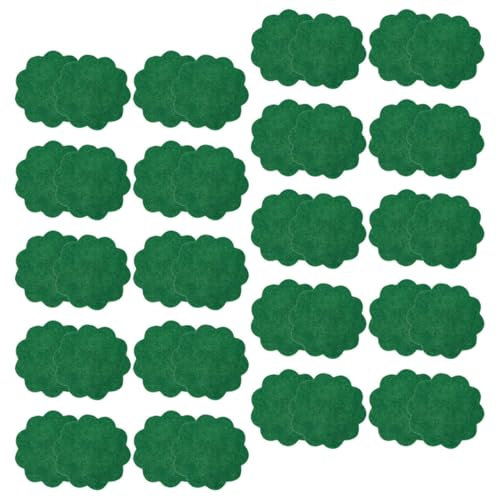 Mipcase 40 Pezzi distanziatore per vasi di Fiori Vaso per Piante da terrario Tappeto scolapiatti Tappetino drenante sottobicchiere Guarnizione drenante Traspirante Provato Green