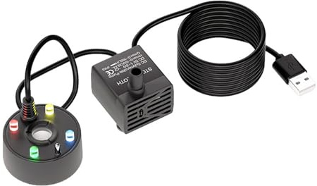 QUXVUIS Luci subacquee per laghetti, splendide caratteristiche dell'acqua con illuminazione a LED, luci per giochi d'acqua a LED in ABS, subacquee per laghetti