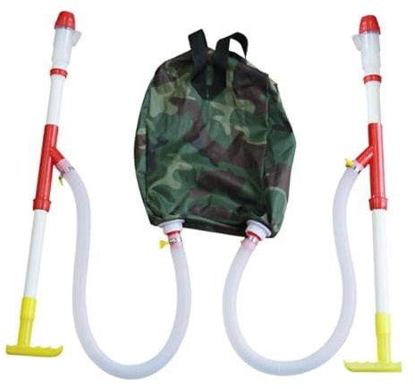 MagiDeal Épandeur D'engrais Agricole, épandage Efficace du Fumier avec Sac à Dos, Outil de Fertilisation Polyvalent pour Le Surfaçage du Maïs, Tube Double en PVC