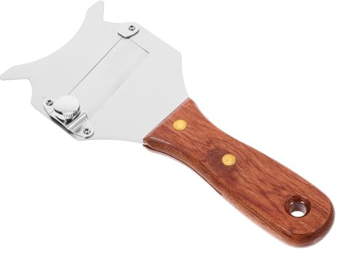 DOITOOL Râpe à Truffes et Fromage en Acier Inoxydable Manche en Bois de Huan Trancheuse Manuelle Compacte pour Chocolat Beurre Cuisine Outil Polyvalent pour Découpe Précise 1 Pièce