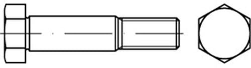 DIN 609 10.9 Sechskant-Passschrauben mit langem Gewindezapfen - Abmessung: M12x30 (25 Stück)