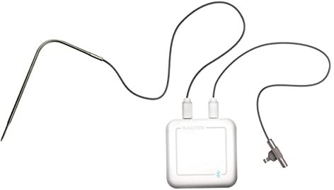 Salter 593 WHCR Cook Bluetooth Thermometer, Meat/Jam/Confectionary/BBQ and more, 1°C Graduations, 2 Probes, -20°C - 200°C, Connect to Smartphone using Salter Cook App, White