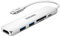 Zendure 6-in-1 Slim USB-C Charging Hub (Aluminium Adapter mit 4K USB-C auf HDMI, microSD/SD Kartenleser und 2 USB 3.0 Ports, kompatibel mit MacBook, iPad Pro, Chromebook, XPS und viele mehr), Silber