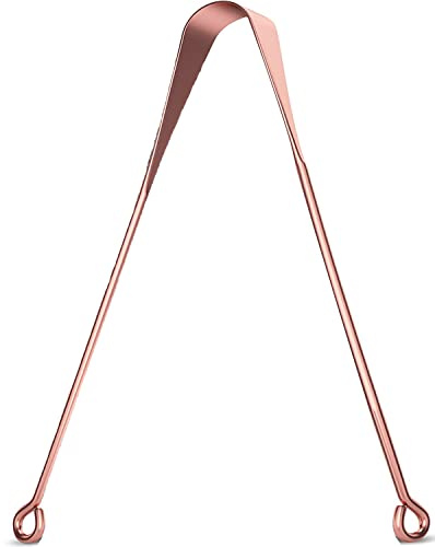 BiR Medics | 1 x Copper Tongue Scraper | Ayurveda Tongue Cleaner and Bad Breath | Naturally Anti-Microbial (1)