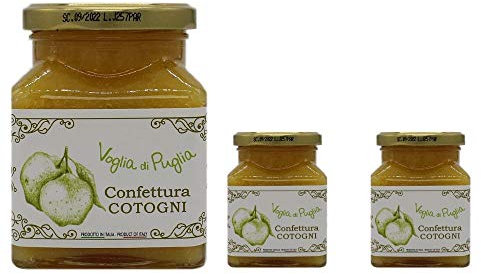 Voglia Di Puglia Confettura Di Mele Cotogne 3 Confezioni da 340 gr 100% Made In Italy