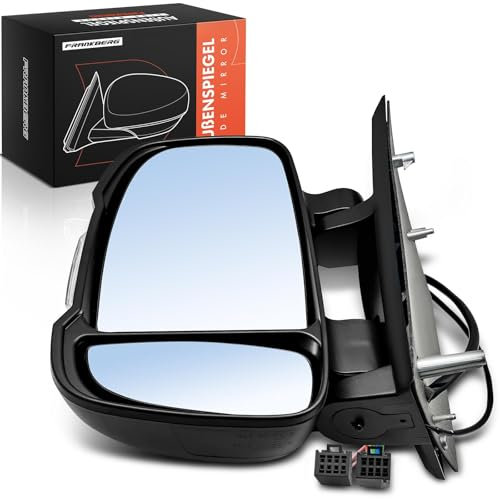 Frankberg Elektrisch Aussenspiegel Außenspiegel Links 8-Polig/2-Polig &-Temperatursensor &-Blinklicht Kompatibel mit Jumper Bus 2006-2024 Ducato 250 Bus 2006-2024