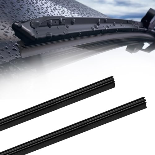 alwaiiz 2 Stück Scheibenwischer Gummi 800mm, Ohne Knochen Wischergummi, Scheibenwischergummi Meterware Universal, Scheibenwischer Ersatz Gummi, Schneidbar