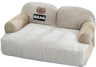 Galatée Cama Refrescante para Perros, Cama Ortopédica De Espuma, Funda Extraíble y Lavable, Sofá Cama para Mascotas con Laterales Acolchados, Cama Suave y Relajante para Gatos(XL, Marrón)