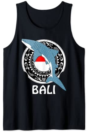 Whale Shark Dive Bali Flag of Indonesia Tank Top