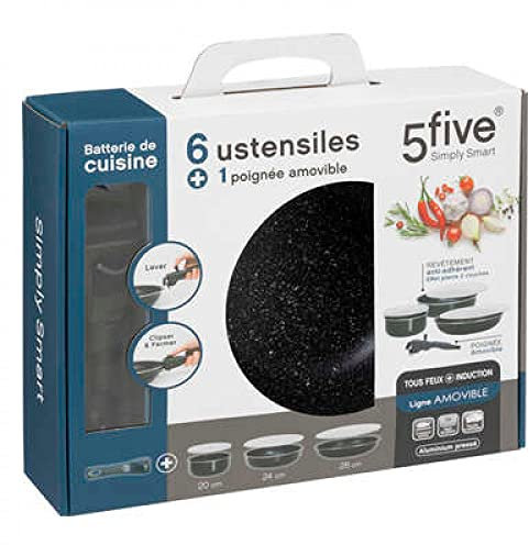 Batteria da cucina con utensile rimovibile in alluminio pressato
